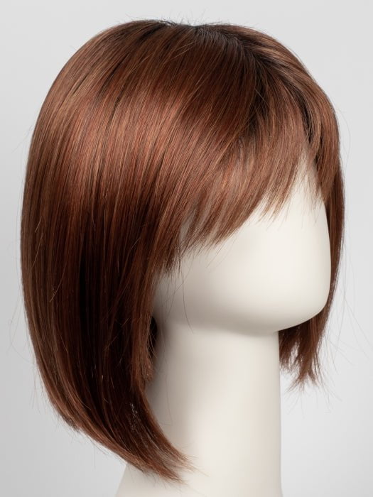 SHADED-AMBER | Coppery Blonde and Red Blend with Dark Amber Brown Roots