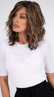 CKISSRT4 | Golden Brown with Copper Blonde Highlights and Dark Brown Roots