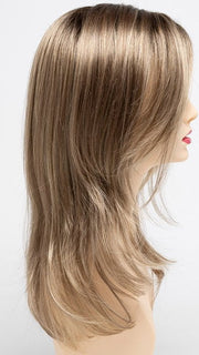 SAHARA BLONDE | Softer Dark Blonde with Light Golden Blonde, and features Chestnut Roots