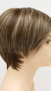 GINGER-CREAM | Dark Beige Blonde underneath highlighted on top with Light Beige Blonde