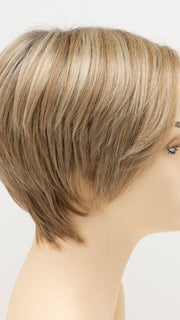 SPARKLING CHAMPAGNE | Medium Brown roots with overall Strawberry Blonde base and soft Golden Blonde highlights