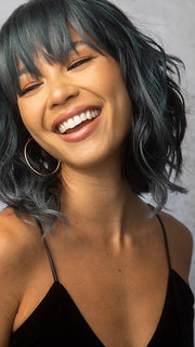 COSMIC-TEAL | Teal Base with Off-Black Lowlights throughout