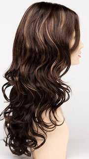 AMARETTO CREAM | Dark Brown roots with overall Medium Brown base with Honey Blonde highlights