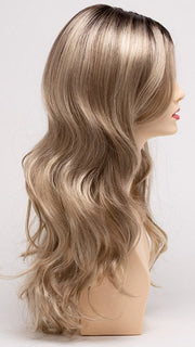 CHAMPAGNE SHADOW | Soft Dark Blonde with Platinum Highlights and Chestnut Roots