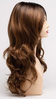 SAFFRON-SPICE | A blend of Light Coppers and Warm Auburns with Darker Brown Roots