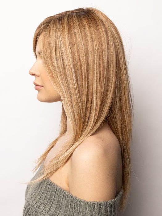 A straight ready-to-wear wig with stunning face-framing layers