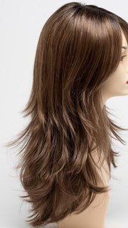 CINNAMON TOFFEE | Neutral to Warm Light Brown with Dark Brown Roots