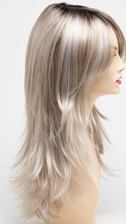 SILKY BEIGE | Light Platinum Blonde with Dark Brown Roots 