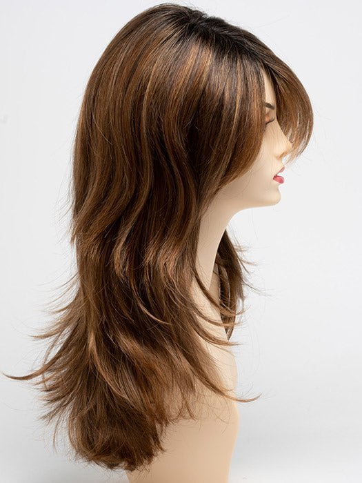 SAFFRON SPICE | A blend of Light Coppers and Warm Auburns with Darker Brown Roots