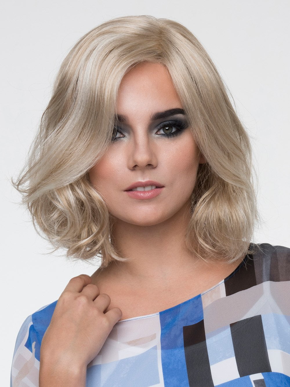 CHLOE Wig by ENVY in LIGHT BLONDE | 2 toned blend of Creamy Blonde with Champagne highlights PPC MAIN IMAGE