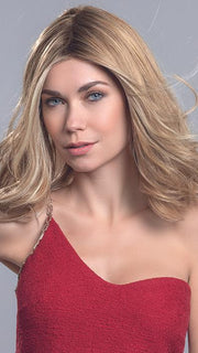 DRIVE by ELLEN WILLE in GINGER BLONDE ROOTED 26.19.31 | Light Honey Blonde, Light Auburn, and Medium Honey Blonde blend with Med Roots