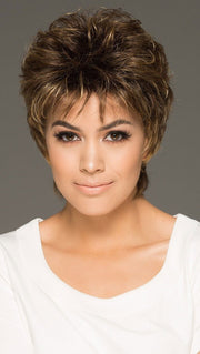 CHRISTA by Estetica in CKISSRT4 | Golden Brown with Copper Blonde Highlights and Dark Brown Roots