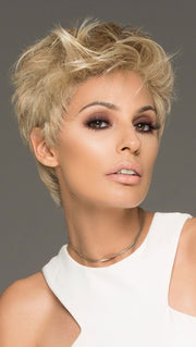 AURA Wig by Ellen Wille in LIGHT HONEY MIX | Medium Honey Blonde, Platinum Blonde, and Light Golden Blonde Blend. PPC MAIN IMAGE 