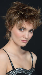 Short textured hair style with layers