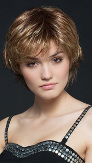 Short Wig with Monofilament Crown with Open Sides