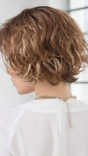 TOBACCO-MIX | Medium Brown base with Light Golden Blonde highlights and Light Auburn lowlights 