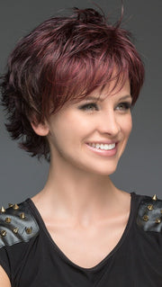 Style back away from the face for a feminine flirty look or, spike it up to enhance the beautifully cut layers for a more modern look!