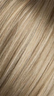 CHAMPAGNE ROOTED | Light Beige Blonde, Medium Honey Blonde, and Platinum Blonde blend with Dark Roots