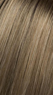CHAMPAGNE ROOTED | Light Beige Blonde,  Medium Honey Blonde, and Platinum Blonde blend with Dark Roots