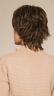 MOCCA-ROOTED | Light Brown base with Light Caramel highlights on the top only, darker nape