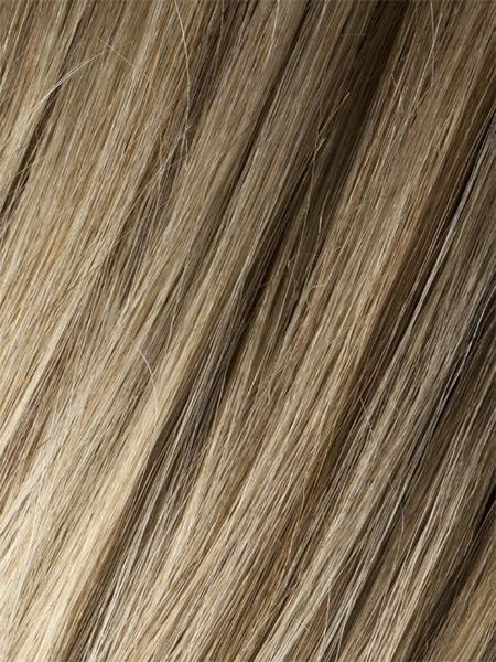 SANDY-BLONDE-ROOTED | Medium Honey Blonde, Light Ash Blonde, and Lightest Reddish Brown blend with Dark Roots