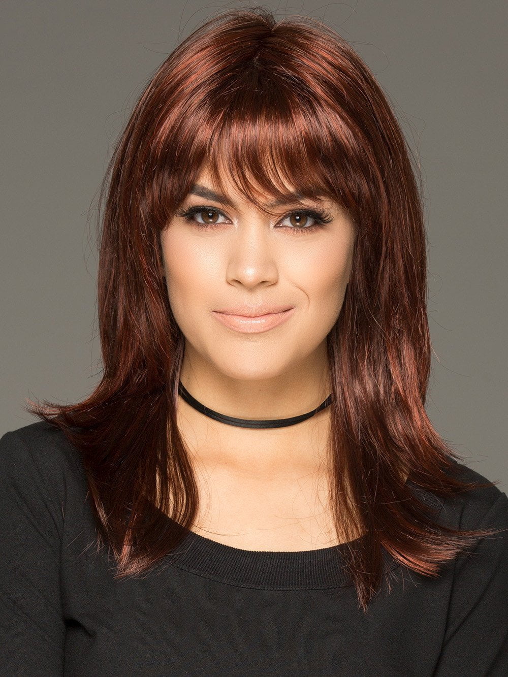 ANGIE by Envy in 33/32 DARK RED | Auburn with Brighter Red highlights