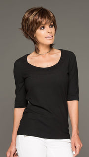 Noriko Millie is a short shag wig, a great cut that has been tailored for today's modern women. The precision cut and face framing fringe create a stunning silhouette