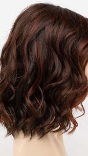 CHOCOLATE-CHERRY | Dark Brown roots with overall Medium Brown base with Deep Red highlights