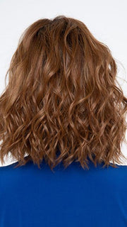 CREAMED-COFFEE | Medium Brown roots and base with Cinnamon and Golden Blonde highlights