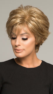MICKI by ENVY in DARK BLONDE | 2 toned blend of Dark Honey Blonde with Lighter Blonde highlights
