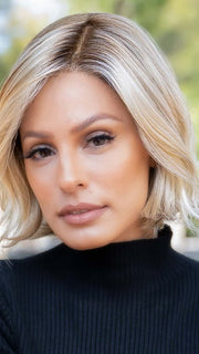 ESPRIT by Ellen Wille in CHAMPAGNE-ROOTED 22.25.26 | Light Beige Blonde, Medium Honey Blonde, and Platinum Blonde Blend with Dark Roots