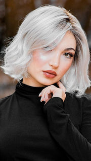 ESPRIT by Ellen Wille in color SILVER-BLONDE-ROOTED 60.1001.24 | Pure Silver White Blended with Light Ash Blonde