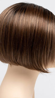 CINNAMON TOFFEE | Neutral to Warm Light Brown with Dark Brown Roots