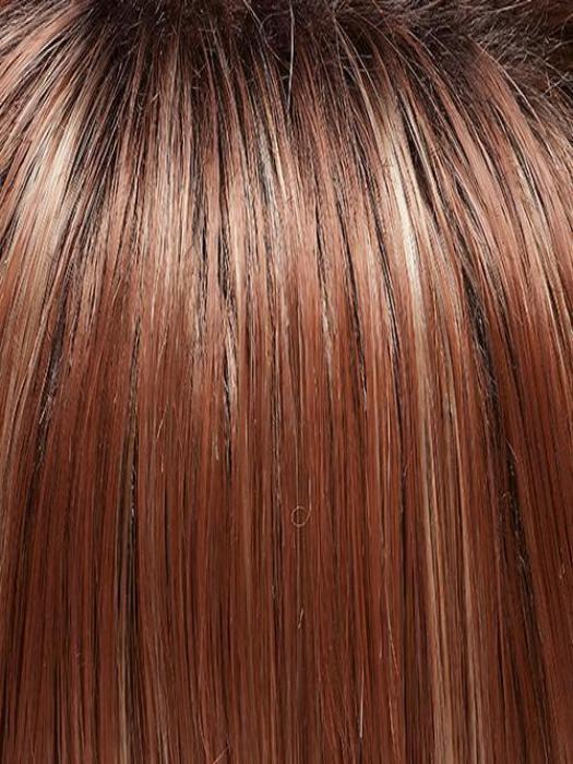 FS26/31S6 SALTED CARAMEL | Medium Natural Red Brown with Medium Red Gold Blonde Bold Highlights, Shaded with Brown