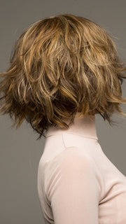 A wavy bob made with heat-friendly fiber