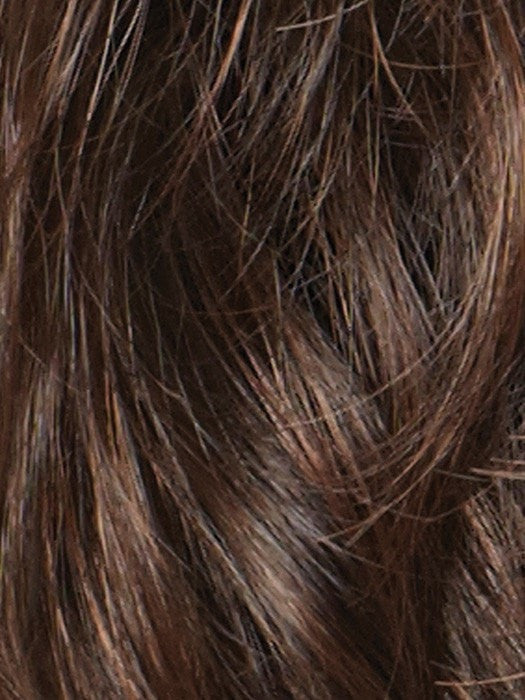 GINGER-BROWN | Medium Auburn and Medium Brown evenly blend							