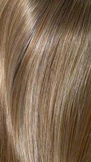 GOLDEN NUTMEG | Medium Brown roots with overall Warm Cinnamon base and Golden Blonde highlights