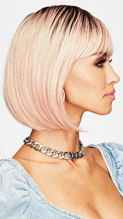 The multi-faceted color has a darker root to add contrast and a natural look