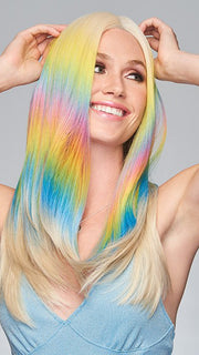 A fantasy look that appears as real as ever thanks to the monofilament center part and lace front hairline