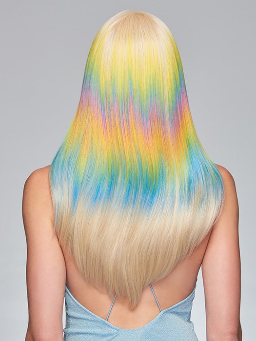 Dance Till Dawn | A burst of Pastel Rainbow Hues on Platinum Blonde hair