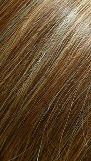 FS26/31S6 Salted Caramel | Medium Natural Red Brown with Red Gold Blonde Bold Highlights, Shaded with Brown