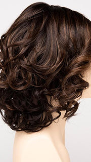 AMARETTO-CREAM | Dark Brown roots with overall Medium Brown base with Honey Blonde highlights