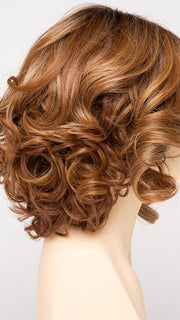 GOLDEN-NUTMEG | Medium Brown roots with overall Warm Cinnamon base and Golden Blonde highlights
