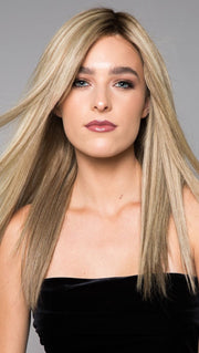 The Angie Exclusive wig is a sweeping below the shoulders, long layered style that provides the gorgeous flexibility of Remy human hair (This piece has been styled and straightened)