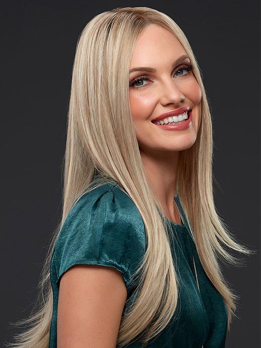 BLAKE PETITE by JON RENAU in FS17/101S18 PALM SPRINGS BLONDE | Light Ash Blonde with Pure White Natural Bold Highlights, Shaded with Dark Natural Ash Blonde
