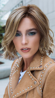 JANUARY Wig by Jon Renau in 14/26S10 SHADED PRALINES N' CREAM | Light Gold Blonde & Medium Red-Gold Blonde Blend, Shaded with Light Brown