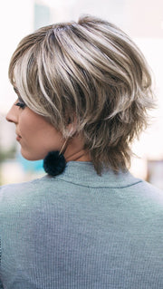 MEG by Jon Renau in 12FS8 SHADED PRALINE | Light Gold Brown, Light Natural Gold Blonde & Pale Natural Gold-Blonde Blend, Shaded with Medium Brown