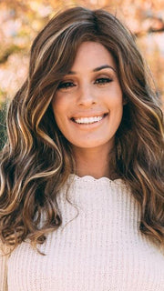 SARAH by Jon Renau in FS26/31 CARAMEL SYRUP | Medium Natural Red Brown with Medium Red Gold Blonde Bold Highlights