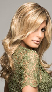 ADRIANA by Jon Renau in 12FS8 SHADED PRALINE | Light Gold Brown, Light Natural Gold Blonde & Pale Natural Gold-Blonde Blend, Shaded with Medium Brown