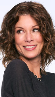 JULIANNE LITE by Jon Renau in 6F27 CARAMEL RIBBON | Brown with Light Red-Gold Blonde Highlights & Tips FB MAIN IMAGE